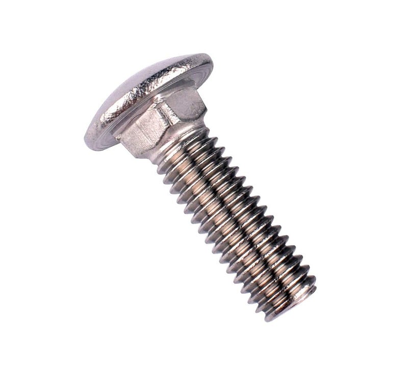 VAMUOEFL 3/8-16 x 2-1/2" Carriage Bolts Screws, 18-8 Stainless Steel 304, Round Head, Square Neck, UNC Fully Machine Coarse Threaded,10Pcs - Image 4